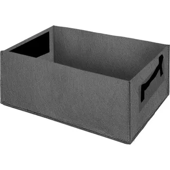 Pěstební box Textilní pěstební pytel na zeleninu a květiny - šedá,7 Gallons 50X30X20cm