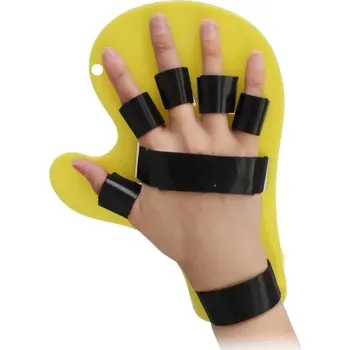 Rehabilitační fixační ortéza na prsty po mrtvici | rehabilitace ruky - žlutá