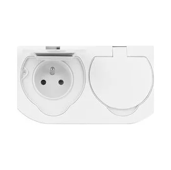 Elektrická zásuvka ORNO OR-GM-9046/W Zásuvka zápustná hermetická s víčkem