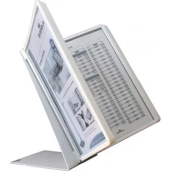 Kancelář Durable VARIO TABLE 10, stolní displej A4 s 10 rámečky, bílý