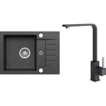 Set Alveus (dřez Niro 30 Black 91 + baterie Afra Black 91) SETA25386