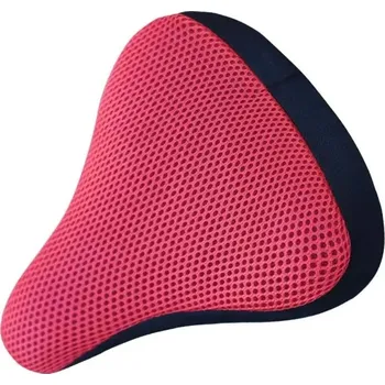 Sedlo na kolo Pohodlné cyklistické sedlo s měkkým 3D krytem - červená