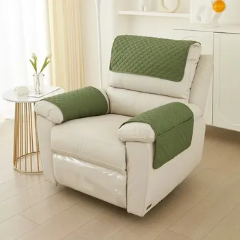 Napínací potah Potah na relaxační křeslo | Elastický potah, Ochranný potah 3 ks - Zelená,4 ks