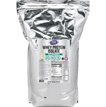 Proteinový nápoj Now Foods Whey Protein Isolate 4540 g Příchuť: krémová vanilka