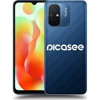 Pouzdro na mobilní telefon Picasee silikonový průhledný obal pro Xiaomi Redmi 12C - Picasee - new logo&nbsp;-&nbsp;white