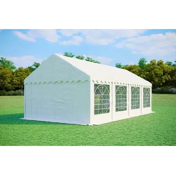 Zahradní stan Párty stan 4x8 m - PVC Standard Ohnivzdorný barva Bílá