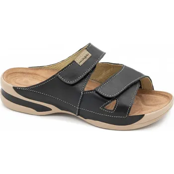 Dámská zdravotní obuv Dámské pantofle Medistyle Maruška Hallux, kladívkové prsty 5M-E16/H, černé 41