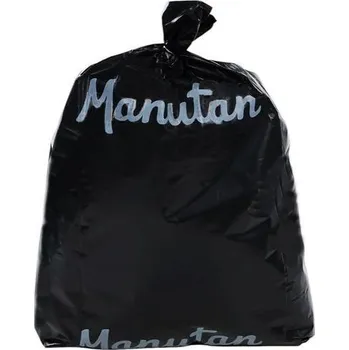 Pytle na odpadky Pytle na odpad Manutan Expert, 60 l, tloušťka 80 mic, 100 ks, černé + Prodloužená záruka na 10 let
