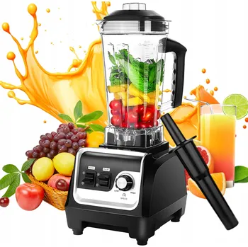 PROFESIONÁLNÍ STOLNÍ MIXÉR 1600W 2L NA LED, OŘECHY, SMOOTHIE ČERNÝ