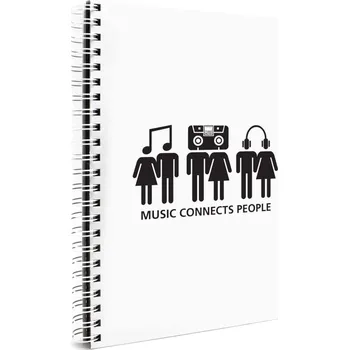 Blok Make Notes A4 linkovaný listy, 140 listů