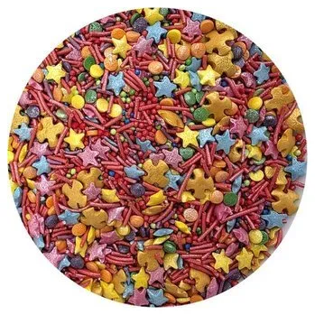 Jedlá dekorace na dort Cukrové zdobení Kouzelný ohňostroj 80g - I LOVE CAKES