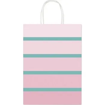 Dárková taška Dárková taška - růžová/zelená - 26 x 12 x 36 cm