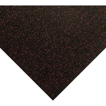 Rohožka Černo-červená gumová podlahová deska (role) FLOMA FitFlo SM1050 - délka 10 m, šířka 125 cm, výška 0,6 cm - 81202875