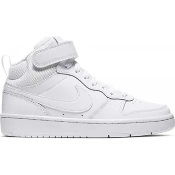 Chlapecká obuv Dětské kotníkové tenisky Nike COURT BOROUGH MID 2 5 Bílá