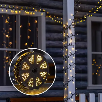 Světelný efekt Haushalt international - LED Světelný řetěz na kotouči 1000 LED - 492463