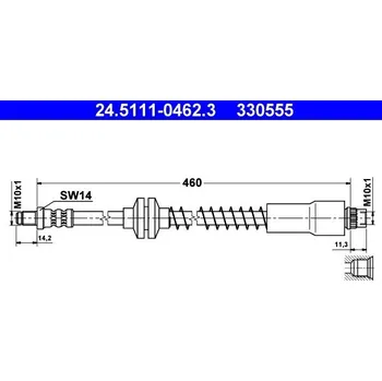 Brzdová hadice Brzdová hadice ATE 24.5111-0462.3