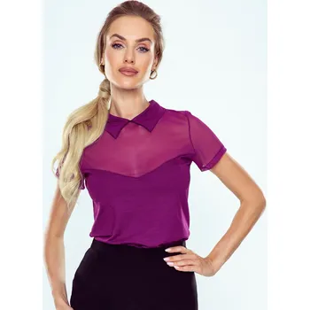 Dámská košile Halenka Eldar Edwina kr/r S-XL švestka S