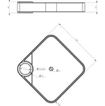 Sapho Police na sprchovou tyč 19, 22, 25mm, ABS/chrom (SK090)