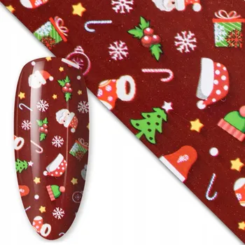 Vánoční Fólie na přenos nehtů 37