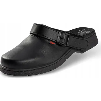 Pracovní obuv Profesionální černé pantofle/pracovní obuv s polstrováním unisex Profi Dress Velikost 38