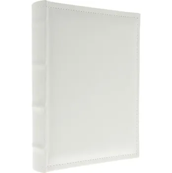 Fotoalbum Album na fotografie zasouvací 100 fotografií 13x18 šitý popis bílý