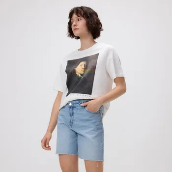 Dámské oblečení Reserved - Džínové kraťasy s asymetrickým zapínáním - modrá - 9341H-05J - 9341H-05J-38