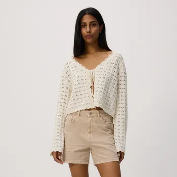 Dámské kraťasy Reserved - Džínové šortky - pšeničná - 9264H-12J - 9264H-12J-40