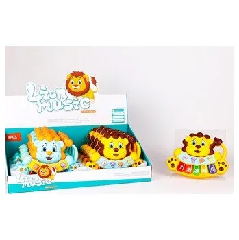 Hudební nástroj pro děti Klávesy na baterie, displej 8ks; 39x20x14cm, Box. Baterie (2x 1,5V AAA nejsou součástí)