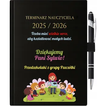 Diář Knižkový kalendář pro učitele 2026 A5 černý