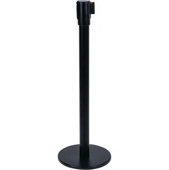 Plotový sloupek Zahrazovací sloupek s pásem Manutan Expert Lesly, 5 m, červený + Prodloužená záruka na 10 let