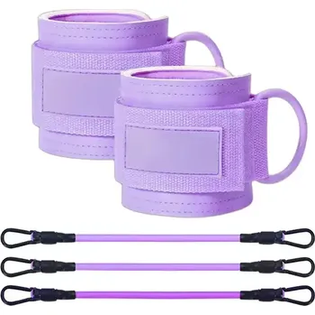 Tréninkové členkové popruhy HOLD-4 – 2 ks-Fialová