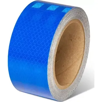 Lepicí páska Reflexní samolepící páska modrá, 25m x 5cm (Akce - Reflexní páska, barva modrá)