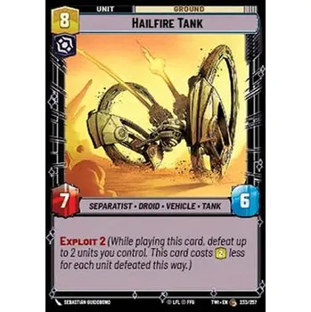 Sběratelská karetní hra Hailfire Tank 233/257 - Twilight of the Republic Typ karty: Standard