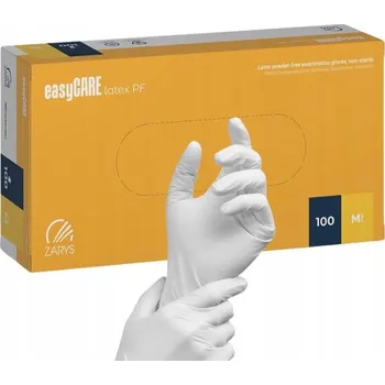 Vyšetřovací rukavice Latexové rukavice bez pudru vel. M 100ks ZARYS