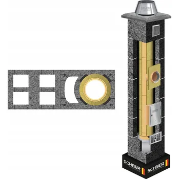 Komín Keramický komín systémový komínový systém 160 5 m