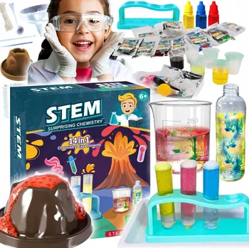 kreativní sada Sada pro experimenty Malý chemik 14 experimentů 6 let +