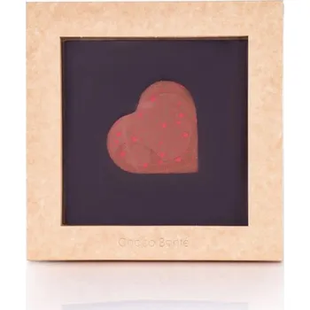 Čokoláda Tabulka čokolády hořká s mléčným srdcem 120 g