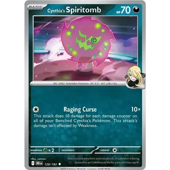 Sběratelská karetní hra Cynthia's Spiritomb 129/182 - Destined Rivals Typ karty: Non-Holo