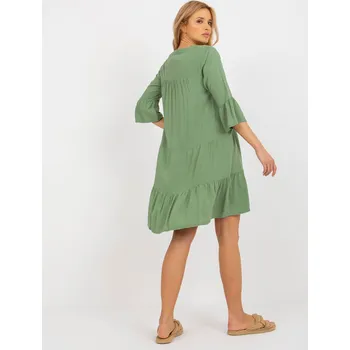 Dámské šaty Šaty D73761M30214C Sublevel Barva: Zelená, Velikost: S
