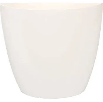 Květináč PLASTKON Ella Lesk dekorativní květináč bílá Průměr: 13 cm