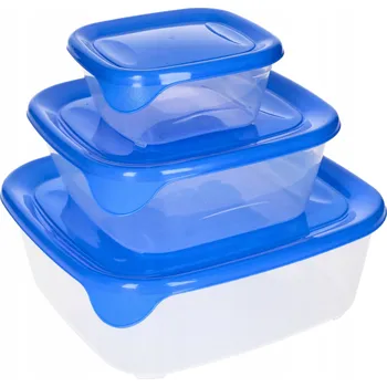 Úložný box SADA 3-SNÍDAŇOVÝCH BOXŮ KRABIČKA OBĚDOVÝ BOX