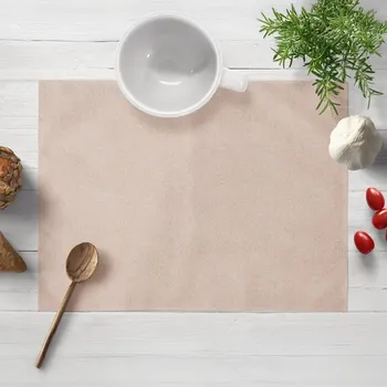 prostírání Prostírání na stůl/imitace broušené kůže Alcantara ALC-009 Béžové 30x40 cm