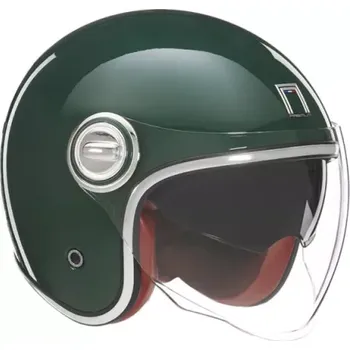 Helma na motorku BRUNOX přilba HERITAGE, NOX PREMIUM (Britská závodní zelená, vel. XS) 2024