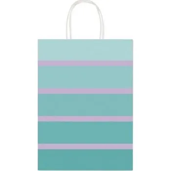 Dárková taška Dárková taška - tyrkysová/fialová - 26 x 12 x 36 cm