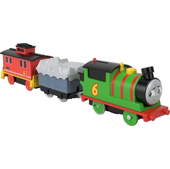 Vláček a vláčkodráha Fisher-Price Tomáš a Přátelé Motorová Lokomotiva Percy & Brake Car Bruno HHN44