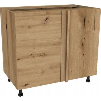 Kuchyňská skříňka Rohová spodní skříňka 105 FREZO Dub Evoke, bezúchytková dvířka Dub Artisan