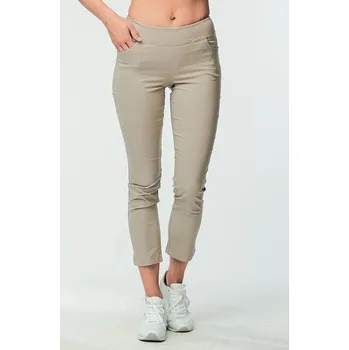 Dámské kalhoty Elegantní úzké béžové dámské kalhoty nad kotníky 364 mic délka normální velikost 2XL