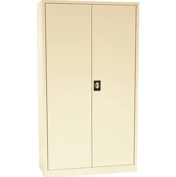 Policová skříň Kovová spisová skříň Manutan Expert, 4 police, 195 x 120 x 42 cm, béžová + Prodloužená záruka na 10 let