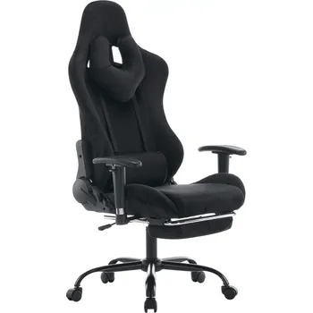 Nábytek Kondela Kancelářské/herní křeslo, černá Velvet látka, SALOP