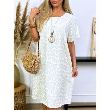 Dámské oblečení Fashionweek Dámské šaty ze vzdušné viskózy s přívěskem IT-ASENA Barva: žlutý, Velikost: Universal